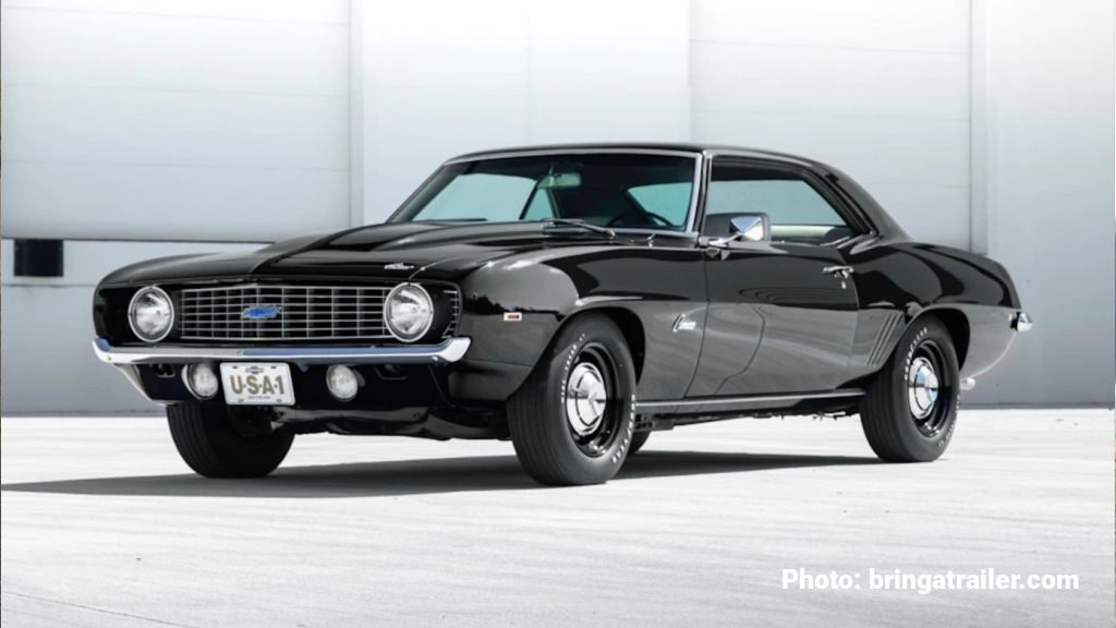 Photo of a Black 1969 COPO Camaro American Muscle Car